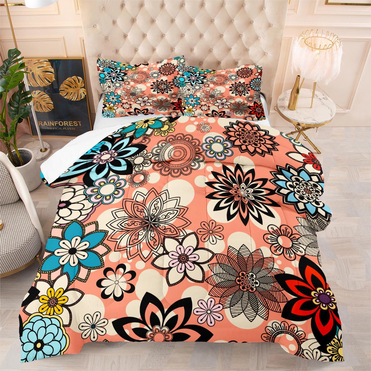 

Набор из трех предметов одеяла Pu Mengwang «Звездное небо» с цифровой печатью для домашнего текстиля Twin 172 * 218 pillowcase 50 * 75 * 1