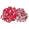100Pcs/Bag Red Bullet Male & Female Crimp Terminals Pre-insulated Wire Connectors