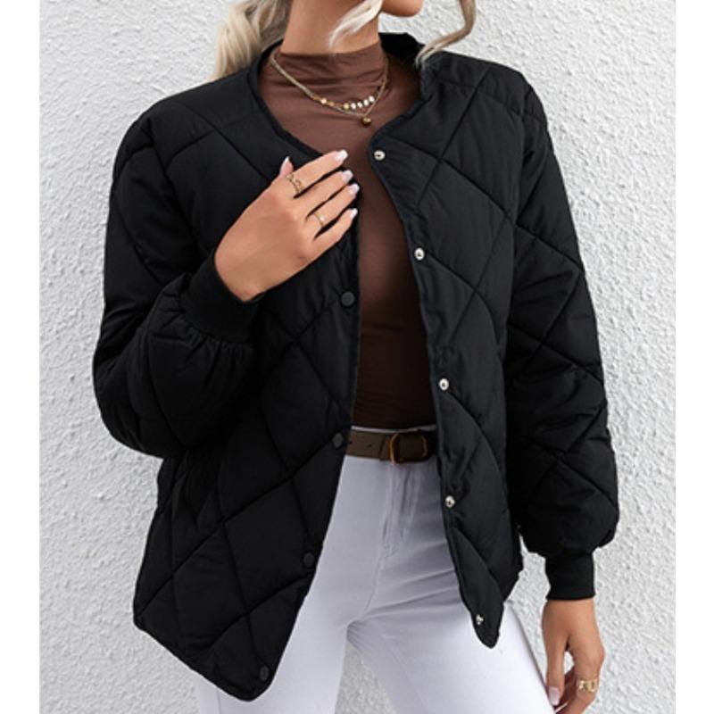 

Женское хлопковое осенне-зимнее легкое нижнее белье с длинным рукавом повседневная куртка больших размеров XXL чёрный