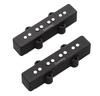 Sadowsky Bass Pickup Set Split Bridge Neck PU J4 S Black J/J-Style (Alnico V/Alnico III), Noise-Cancelling, Coil, 4-String - & [SAC NC]