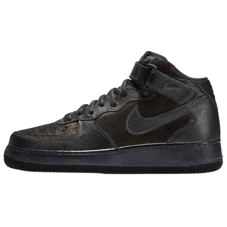 

Nike Air Force 1 07 Mid Premium Women Sneakers Grey Hematite Iron-Mettalic 805292-001 38.5