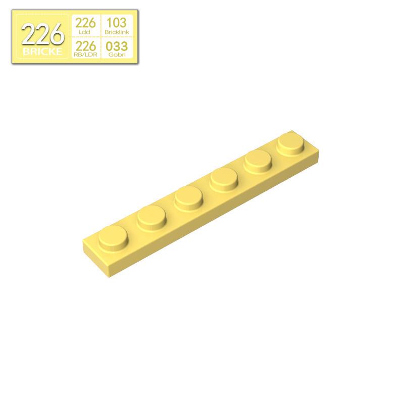BRICKE 1x6 Thin Plate for Lego 3666 Compatibility – Loose MOC Building Blocks