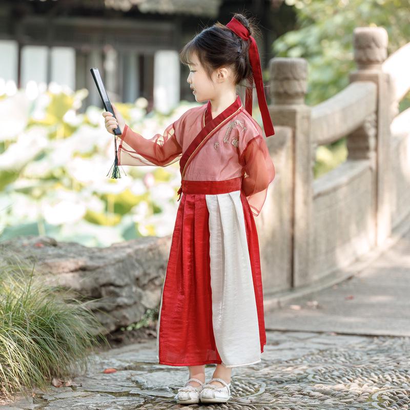 

Мальчишеский китайский костюм Тан ханьфу - наряд для выступления на Праздник середины осени 100 cm