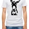 Cute Donkey Banksy Street Art Short Sleeve White Unisex T Shirt K176