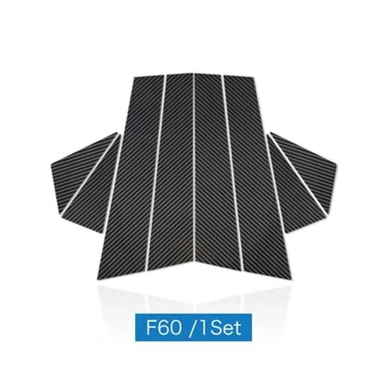 Carbon Fiber B Pillar Window Trim Cover Sticker For Mini Cooper F54 F55 F60 Clubman Countryman Auto Exterior Decor Parts