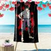 Sasuke Naruto Print Beach Towel, Large Soft Quick Dry Towel for Beach Camping Swimming
