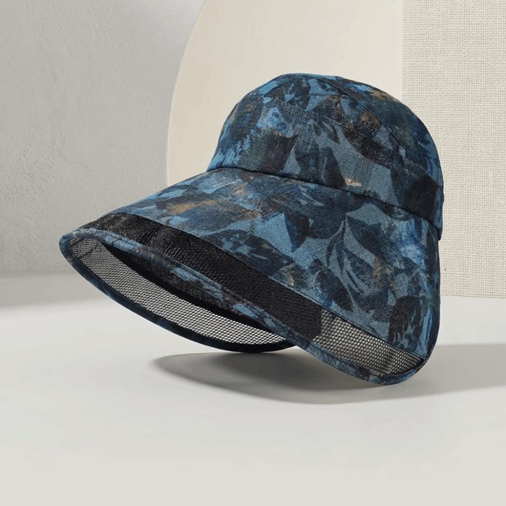 Adjustable Flower Empty Top Cap Polyester Large Brim Sun Hat Anti-Sun Fisherman Hat Outdoor