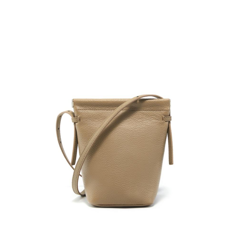 Новая мини-сумка для мобильного телефона Универсальная сумка-мессенджер на плечо из коровьей кожи Маленькая и легкая сумка-ведро серый