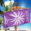 Personalisierbares Strandtuch mit individuellem Namen/Logo, Mikrofaserhandtuch, dünn, schnell trocknend, saugfähig für Strand, Schwimmen, Yoga, Bad, Sport