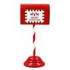 Christmas Mailbox Display Piece Freestanding Metal Holiday Porch Mailbox for Entryway Yard Shop Table Window Area, Home and