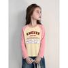 Children's Brand Export Clothing Spring 2026 New Style Girls' Pure Cotton Cartoon Print Long-Sleeve T-Shirt