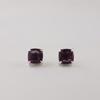 Amethyst Gemstone 925 Sterling Silver Handmade Women's Jewelry Pretty Studs Earring 1" For Anniversary Gift EE-181-6