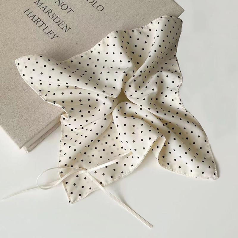 

Высококачественная шелковая повязка для волос: Элегантный однотонный цвет, шелковистая отделка, высокая эластичность, универсальный дизайн квадратного шарфа для женщин