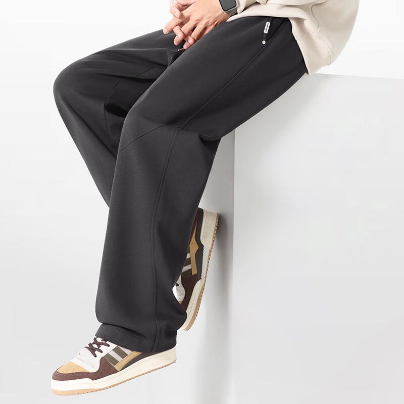 Fingercroxxit Men's Heavyweight Loose Straight-Leg Casual Pants