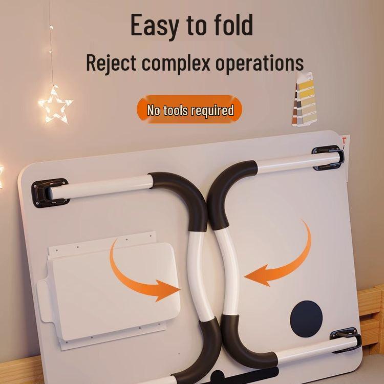 Foldable Bedside Table: Compact Desk for Dorms and Bedrooms