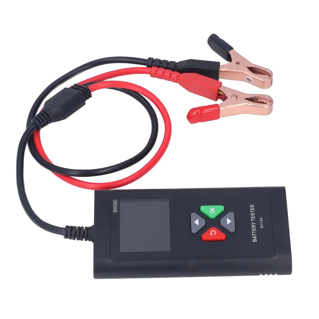 Battery Tester Portable 6V 12V Industrial Automobile Battery Analyzer with 2.4in TFT Color Screen