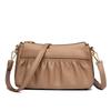 Soft Leather Medium Mother Bag Women's New Fashion Women's Messenger Bag Pleated Shoulder Bag
