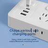 Smart USB Multi-Function Power Strip with Independent Switch & Side Plug