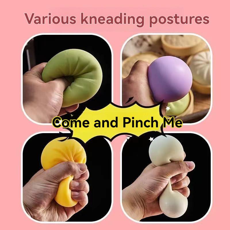 Popular Squishy Toys,Colorful Steamed Bun Decompression Toys, Reusable Rebound, Blind Box, Office Stress Relief Gifts For Adult