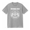 Machine Head Crest T Shirt Soft Casual Novelty Design Hot Selling For Rock Fans Vintage Washed Fashion Stretched Slightly