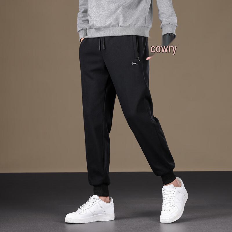 Jeep Men's Fall/Winter Fleece-Lined Jogger Sweatpants