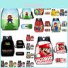Neuankömmling Mario Cartoon Rucksack für Grund- und Mittelschüler Inklusive Lunchtasche und Federmäppchen