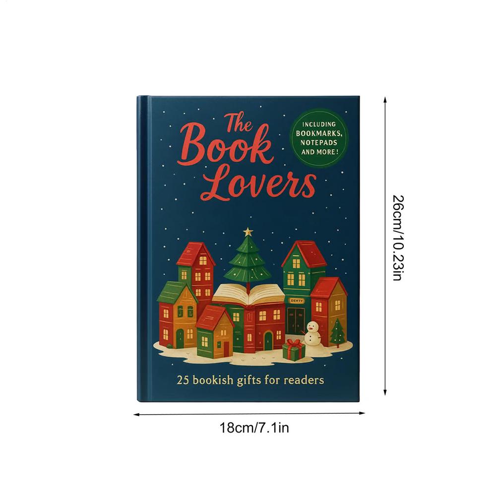 

2025 Christmas Advent 2025 Christmas Advent Book Pendant Calendar 25 Days Festive Charm Party Favors For Desktop Shelf Wall Door 25PCS