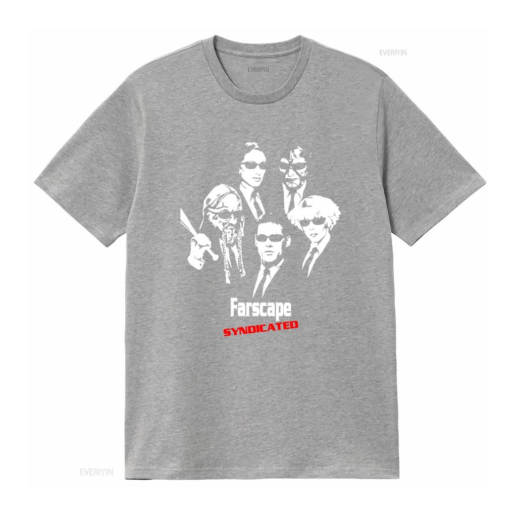 Farscape Syndicated Movie T Shirt 100 Cotton Black Reprint Digital TK0148 vintage Washed fashion Stylish streetwear graphic