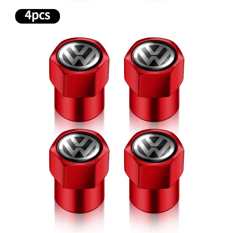 New Fashion Metal Hexagonal Car Wheel Tire Valve Ventil Caps For VW Volkswagen Jetta MK5 Golf Passat 3B7 601 171 Car Accessories