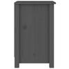 Vidaxl Szafki Nocne, 2 Szt., Szare, 40X35X55 Cm, Lite Drewno Sosnowe