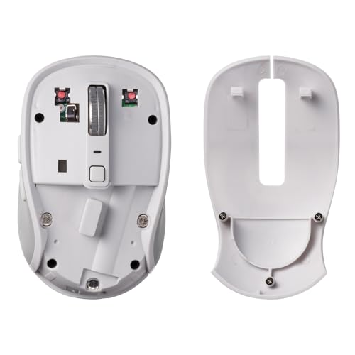 Sanwa Supply Quiet Bluetooth Wireless Mouse (Rechargeable, 5 Buttons, White) MA-WBBS519W