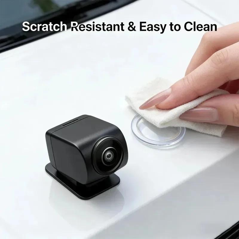 Car Camera Lens Transparent Protector Cover Universal Front Bumper Camera 360° All-Round Lens Guard PC Lens Protector Cover Kit