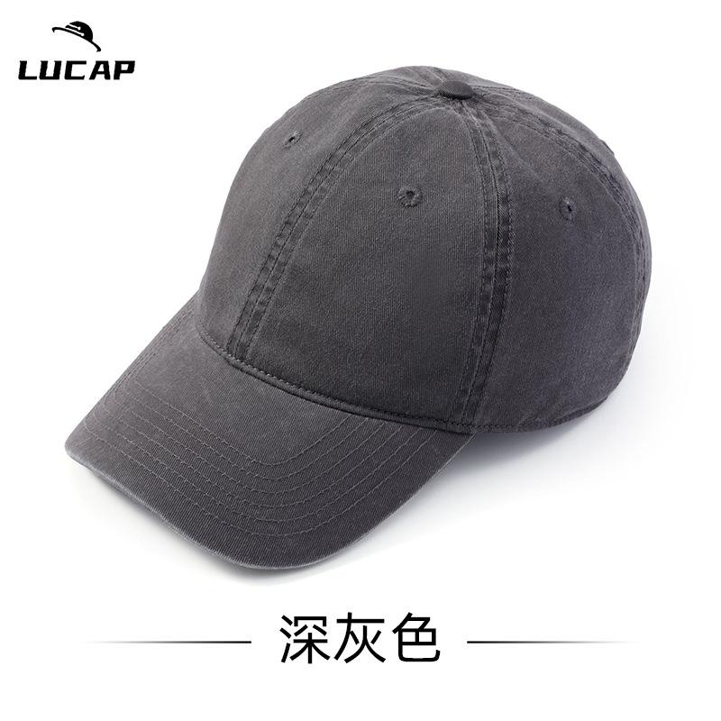 Big head circumference hat men's cap large size spring and autumn baseball cap large brim showing small face, enlarged and deepened baseball cap