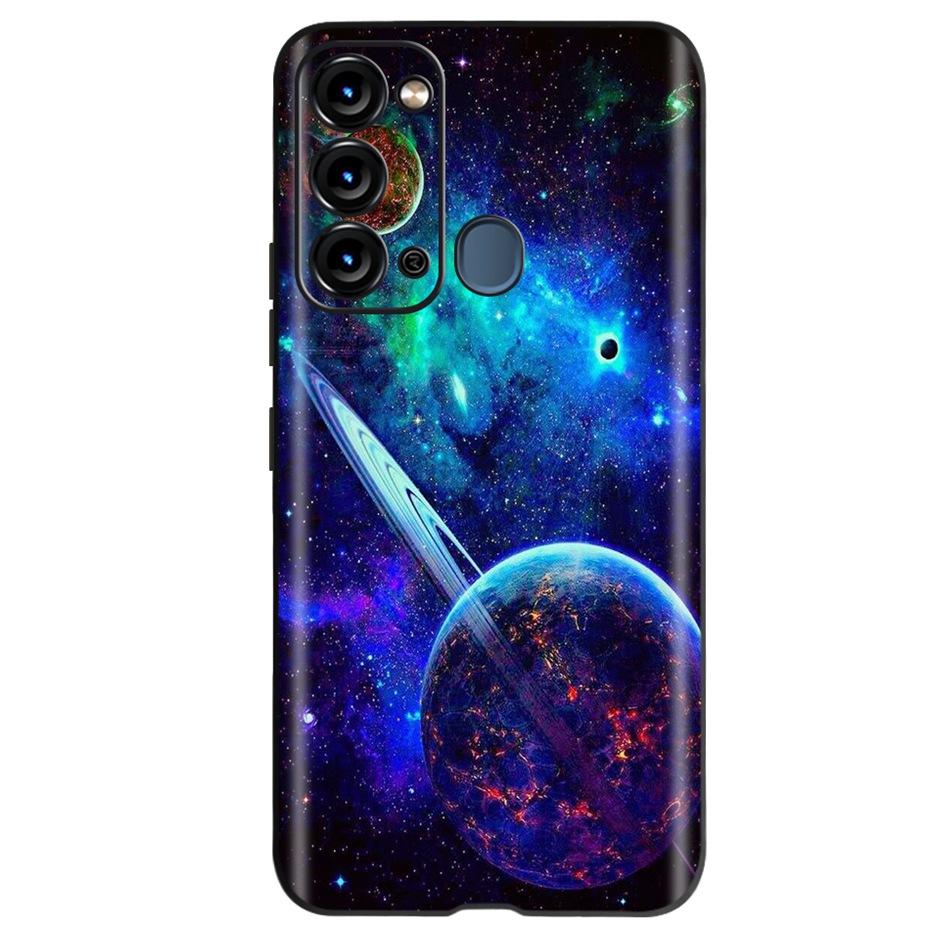 For ITEL Vision 3 Case Fashion Cat Sunflower Phone Cases For Itel S17 S 17 S661W Soft TPU Black Silicone Cover Vision3 Bumper