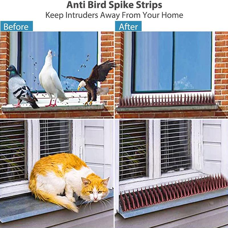 1/10/12 SZT Plastikowe Kolce Anty-Ptak Odstraszacz Kot Ptak Odstraszacz Gołąb Wiewiórka Ogrodzenie Ogrodowe Kontrola Kolce Anty-Wspinaczkowe