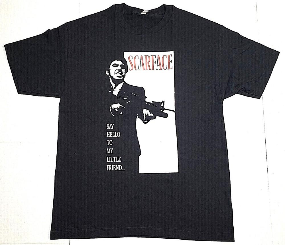 Футболка SCARFACE Тони Монтана Гангстерский Фильм Мужская Футболка 100% Хлопок Черный Новая Унисекс Футболка XXXL