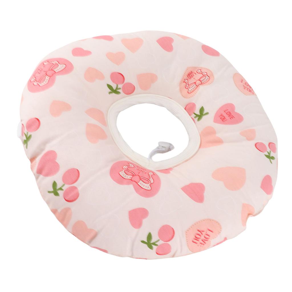 Ear Piercing Pillow for Side Sleepers Donut with Hole Cotton Ear Guard Pillow 12.6 Inch