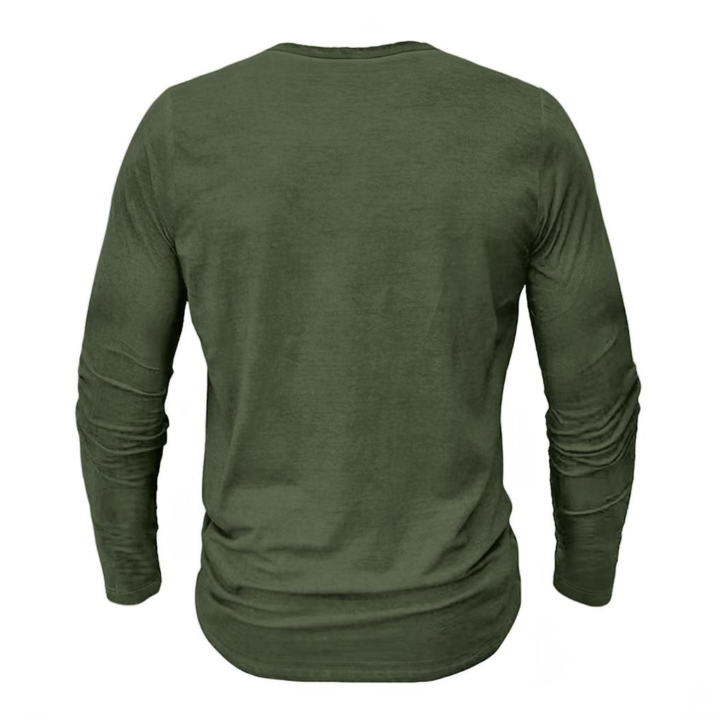 Męski T-shirt Odzież Odzież Outdoor Długi Rękaw Nadruk Moda Projektant Vintage