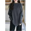 DIMANAF 2025 Autumn Winter Women Sweaters Pullover Tops Knitted Basic Tees Sweater Bat Sleeve Loose
