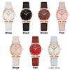 Pu Leather Strap Wristwatch Quartz Watches for Women Clock Watch Gift