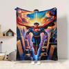 1 peça Manta de Flanela do Superman Macia, Quente e Aconchegante para Sofá, Cama, Escritório e Viagem Versátil para Todas as Estações Presente, Presente de Natal