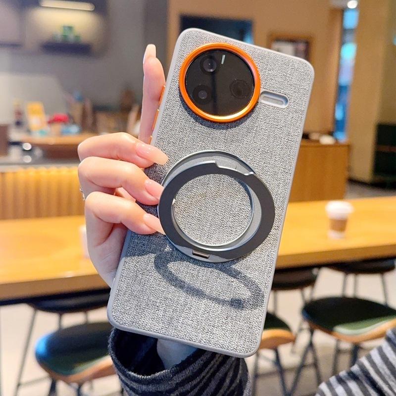 Suitable for Redmi K11 Mobile Phone Case with Bracket Rotating K11Pro Cloth Pattern Protective Case Poco F1 Pro Magnetic Case