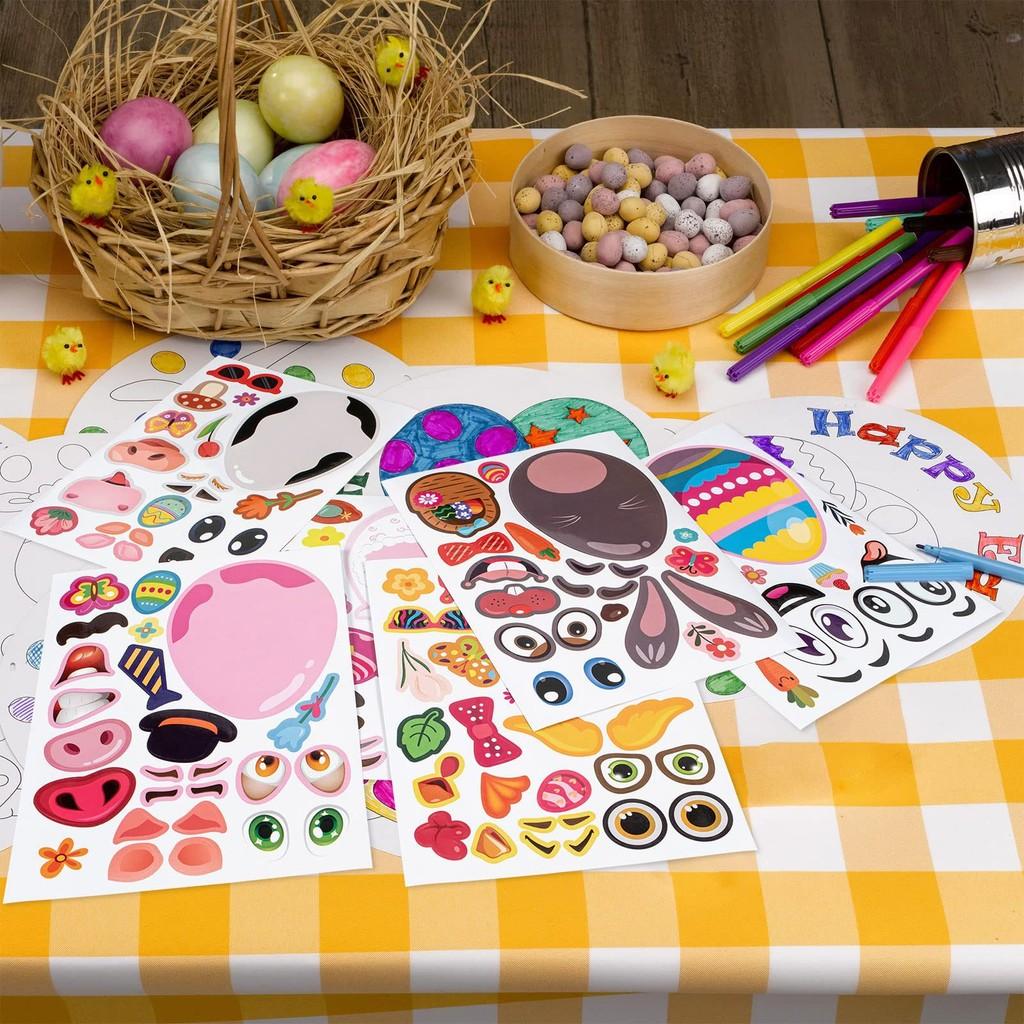Delightful Xh108 Childrens Easter Stickers Interactive Puzzle Fun Crafting