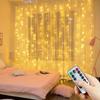 Xiaomi 3M LED Curtain String Lights Fairy Decoration USB Holiday Garland Lamp 8 Mode For Home Garden Christmas Party New Year Wedding