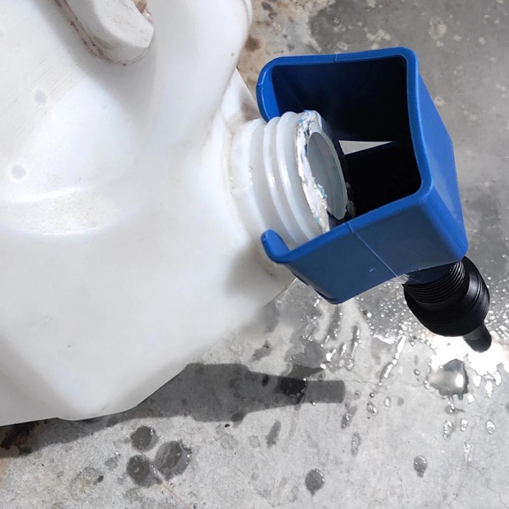Plastic Car Motorcycle Refueling Funnel Gasoline Engine Oil Funnel Tools Long Stem Hose Oil Funnel Kit Fluid Change Filling Tool
