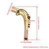 Bstinay Golden Brass Alto Saxophone Elbow Bend Neck Nozzle 16x2.1cm