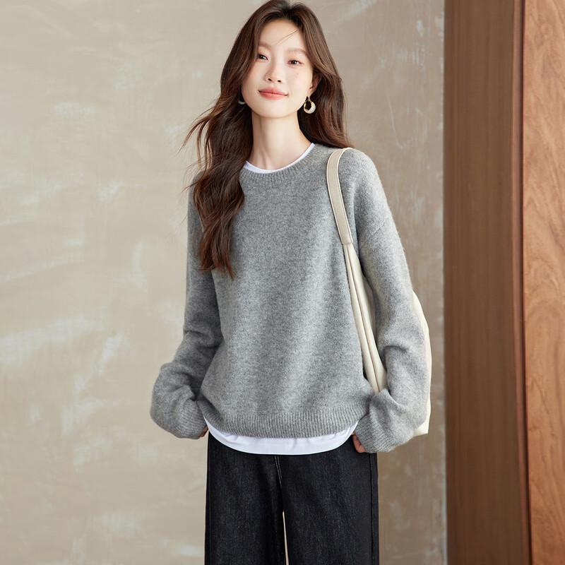 Srcr Women's Wool Blend Relaxed Fit Knit Sweater