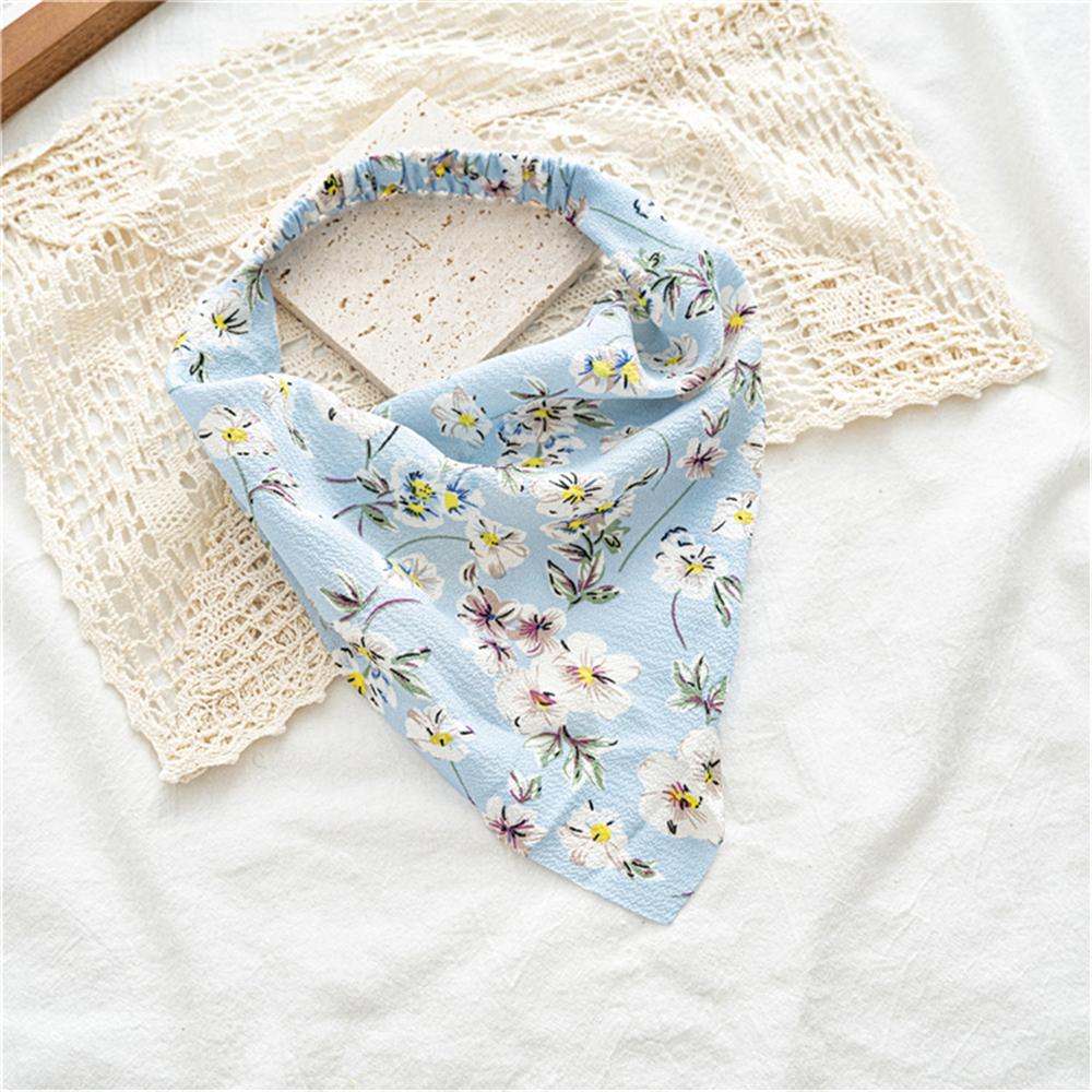 

Elastic Scrunchie Turban Floral Print Bandanas Hair Scarf Hairbands Headwrap C-01