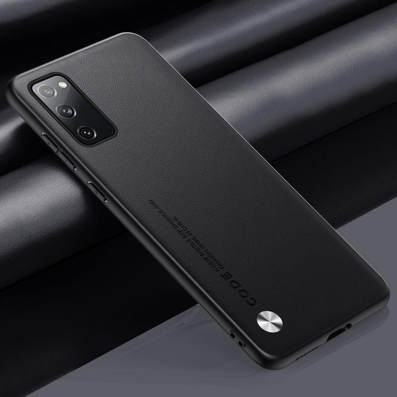 Luxusní PU kožené pouzdro pro Samsung Galaxy S20 FE S20 Plus Matný kryt silikonové ochranné pouzdro na telefon Samsung S20 Ultra Coque