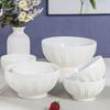 Microwaveable Ceramic Rice & Noodle Bowl - Creative Porcelain Tableware for Soups & More